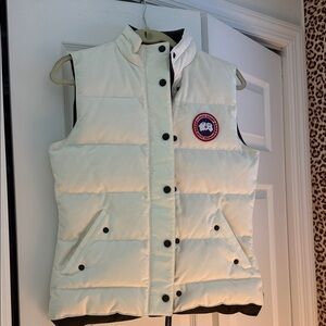 Canada Goose Women's White Puffer Vest